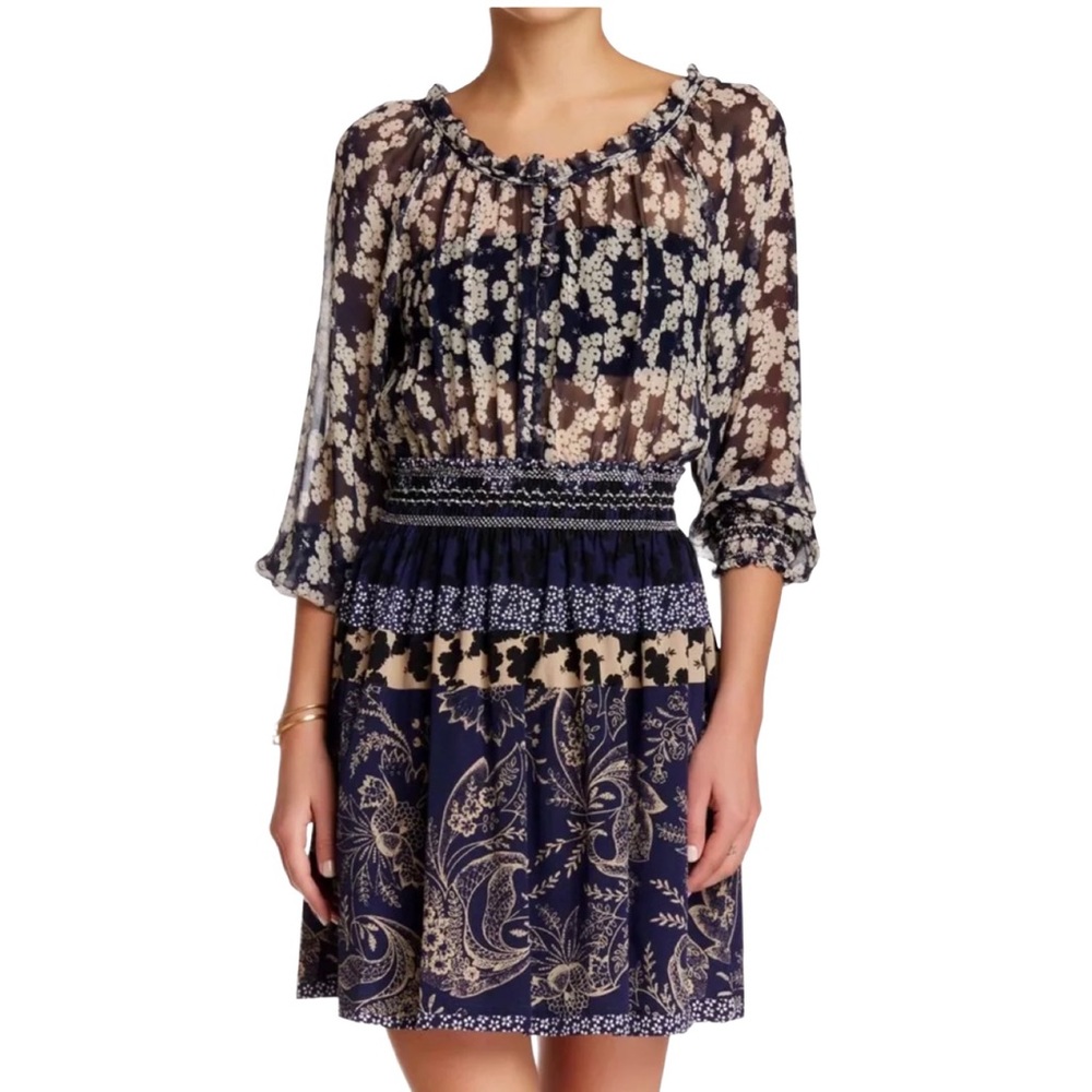 Gypsy Boho Silk Dress Size XS